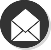 Envelope Open Vector Icon Design