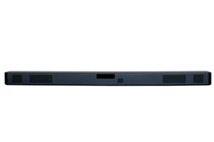 Black Wireless Sound Bar Speaker, Modern home theater device on transparent background, PNG File