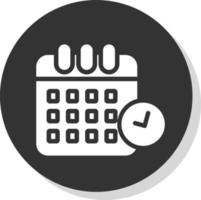 Calendar Times Vector Icon Design