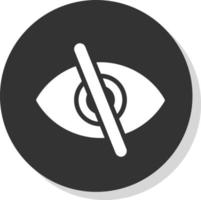 Eye Slash Vector Icon Design