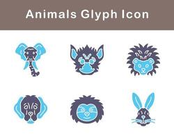 animales vector icono conjunto