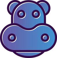 Hippo Vector Icon Design