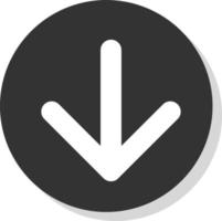 Arrow Down Vector Icon Design
