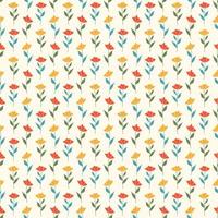 Cute Floral Seamless Pattern vector