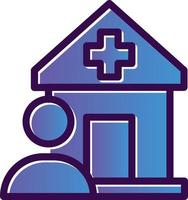 diseño de icono de vector de usuario de hospital