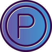 Parking Vector Icon Design