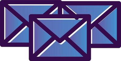 diseño de icono de vector masivo de correo