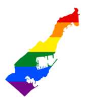 lgbt bandeira mapa do a mônaco. png arco Iris mapa do a Mônaco dentro cores do lgbt