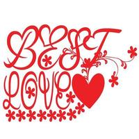 Best Love Design vector