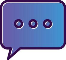 Comment Dots Vector Icon Design