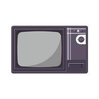 Retro TV Flat Illustration. Clean Icon Design Element on Isolated White Background vector