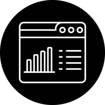 Web Progress Chart Vector Icon