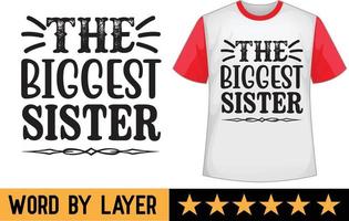 Sister svg t shirt design vector