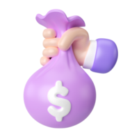 investisseur 3d illustration icône png