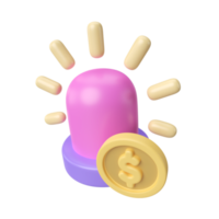 Emergency Fund 3D Illustration Icon png