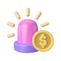 Emergency Fund 3D Illustration Icon png