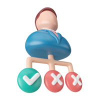 Decision 3D Illustration Icon png