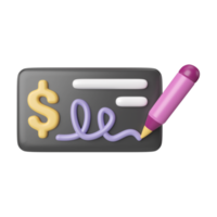 prüfen Geld 3d Illustration Symbol png