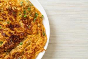 omelet with long beans or cow-pea photo