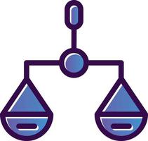 Balance Scale Vector Icon Design