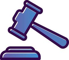 Gavel Vector Icon Design