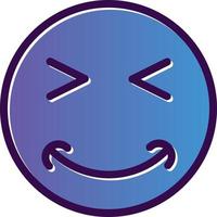 Grin Squint Vector Icon Design