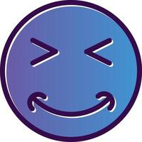 Grin Squint Vector Icon Design