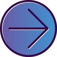 Arrow Circle Right Vector Icon Design