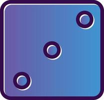 Dice Three Vector Icon Design