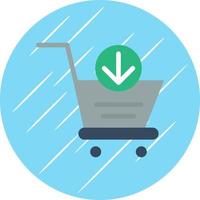 Cart Arrow Down Vector Icon Design