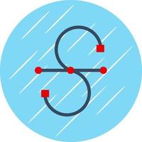 Bezier Curve Vector Icon Design