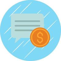 Comment Dollar Vector Icon Design