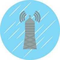 Broadcast Tower Vector Icon Design