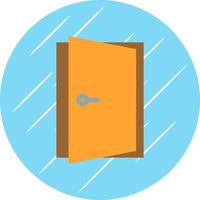 Door Open Vector Icon Design