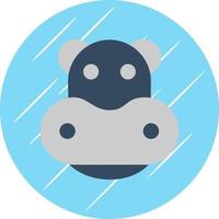 Hippo Vector Icon Design