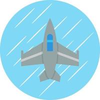 Fighter Jet Vector Icon Design