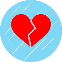 Heart Broken Vector Icon Design