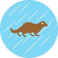 Otter Vector Icon Design