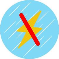 Zap Off Vector Icon Design