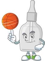Bottle with pipette Cartoon character vector