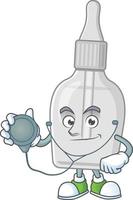 Bottle with pipette Cartoon character vector