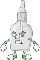 Bottle with pipette Cartoon character vector