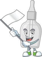 Bottle with pipette Cartoon character vector