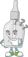 Bottle with pipette Cartoon character vector