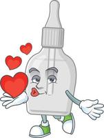 Bottle with pipette Cartoon character vector