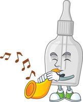 Bottle with pipette Cartoon character vector