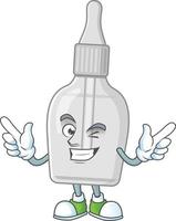 Bottle with pipette Cartoon character vector