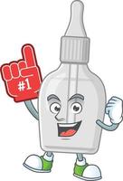 Bottle with pipette Cartoon character vector