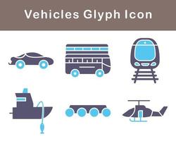 Vehicles Vector Icon Set