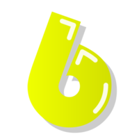 number with number 6 png